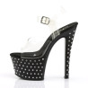 Pleaser STARDUST-708 Black High Heeled Pole Dance Shoes