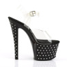 Pleaser STARDUST-708 Black High Heeled Pole Dance Shoes