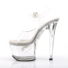 Pleaser TIPJAR-708-5 White Insole High Heel Stripper Shoe
