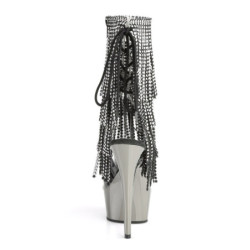Pleaser DELIGHT-1017RSF Transparent Black Pewter Chrome
