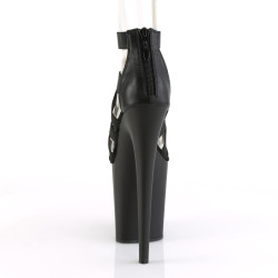 Pleaser FLAMINGO-859 Black Vegan Leather Sale Women