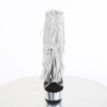 Pleaser DELIGHT-1017RSF Transparent Silver Chrome Boots