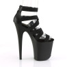 Pleaser FLAMINGO-859 Black Vegan Leather Sale Women