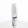 Pleaser DELIGHT-1017RSF Transparent Silver Chrome Boots