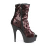 Pleaser DELIGHT-1008SQ Burgundy Sequins Black Sale Women