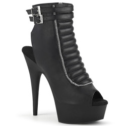 Pleaser DELIGHT-600-18 Black Vegan Leather Sale Women