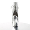 Pleaser DELIGHT-1018G Silver Glitter Chrome Sale Women
