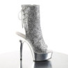 Pleaser DELIGHT-1018G Silver Glitter Chrome Sale Women