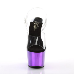 Pleaser ADORE-708 Purple Chrome Platform High Heels