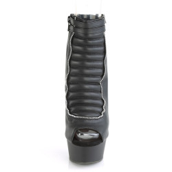 Pleaser DELIGHT-600-18 Black Vegan Leather Sale Women