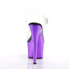 Pleaser ADORE-708 Purple Chrome Platform High Heels