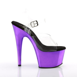 Pleaser ADORE-708 Purple Chrome Platform High Heels