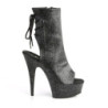 Pleaser DELIGHT-1018MMG Black Vegan Leather Sale Women