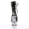 Pleaser DELIGHT-1018MSH Black Patent Mesh Transparent