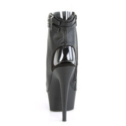 Pleaser DELIGHT-600-18 Black Vegan Leather Sale Women