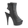 Pleaser DELIGHT-600-18 Black Vegan Leather Sale Women