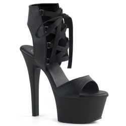 Pleaser ASPIRE-600-14 Vegan Ankle Cuff High Heel Shoes