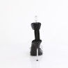 Fabulicious CHIC-42 Black Ankle Strap Steel Heel Sandal
