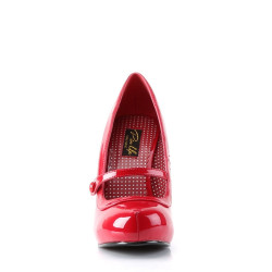 Pin Up Couture CUTIEPIE-02 Red Rockabilly Heeled Pumps