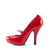 Pin Up Couture CUTIEPIE-02 Red Rockabilly Heeled Pumps