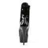 Pleaser DELIGHT-1020 Black Patent Women's Ankle Boots