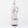 Pleaser DELIGHT-608N-RS Strass High Heeled Women Sandals