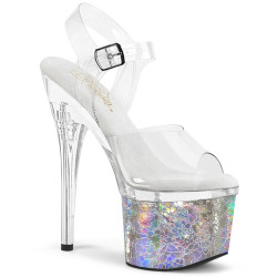 Pleaser ESTEEM-708CK Hologram Platform High Heels Shoes