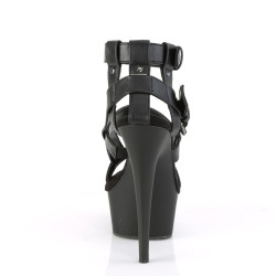 Pleaser DELIGHT-637 Black Vegan Leather Sale Women