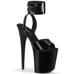 Pleaser FLAMINGO-891 Black Exotic Pole Dance High Heels