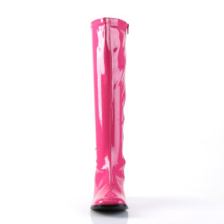 Funtasma GOGO-300 Pink Patent Chunky Heel 70s Boots