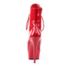Pleaser DELIGHT-1020 Red Patent High Heeled Ankle Boots