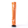 Funtasma GOGO-300 Orange Patent Chunky Heel 70s Boots