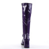 Funtasma GOGO-300 Purple Patent Chunky Heel 70s Boots