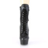 Pleaser DELIGHT-1020PK Black Vegan Leather Ankle Boots