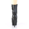 Pleaser DELIGHT-1020PK Black Vegan Leather Ankle Boots