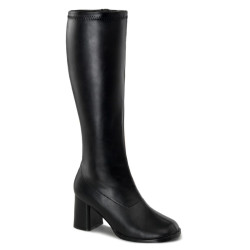Funtasma GOGO-300WC Black Vegan Gogo Wide Calf Boots