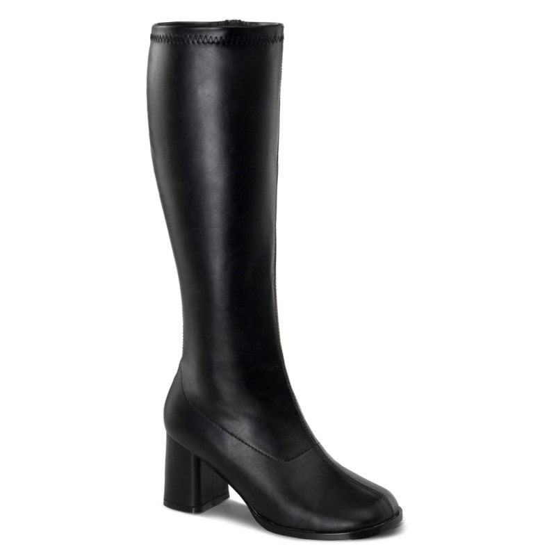 Funtasma GOGO-300WC Black Vegan Gogo Wide Calf Boots Funtasma GOGO-300WC Black Vegan Gogo Wide Calf Boots