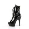 Pleaser DELIGHT-1021 Black Patent Sale Women