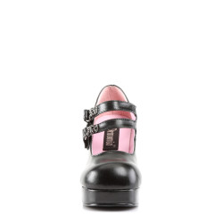 Demonia GOTHIKA-09 Black Vegan Punk Lolita Platform Pumps