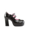 Demonia GOTHIKA-09 Black Vegan Punk Lolita Platform Pumps