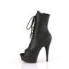 Pleaser DELIGHT-1021 Black Vegan Leather Sale Women