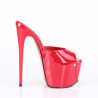 Pleaser JUBILANT-01 Red Stiletto Heeled Platform Mules