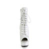 Pleaser DELIGHT-1021 White Patent Sale Women