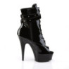 Pleaser DELIGHT-1033 Black Patent Sale Women