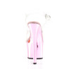 Pleaser SKY-308 Rose Chrome Platform High Heeled Shoes