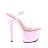Pleaser SKY-308 Rose Chrome Platform High Heeled Shoes