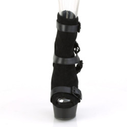 Pleaser DELIGHT-1037 Black Vegan Suede Leather Sale