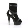 Pleaser DELIGHT-1037 Black Vegan Suede Leather Sale
