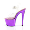 Pleaser SKY-308 Purple Chrome Platform High Heeled Shoes