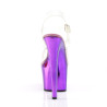 Pleaser SKY-308 Purple Chrome Platform High Heeled Shoes